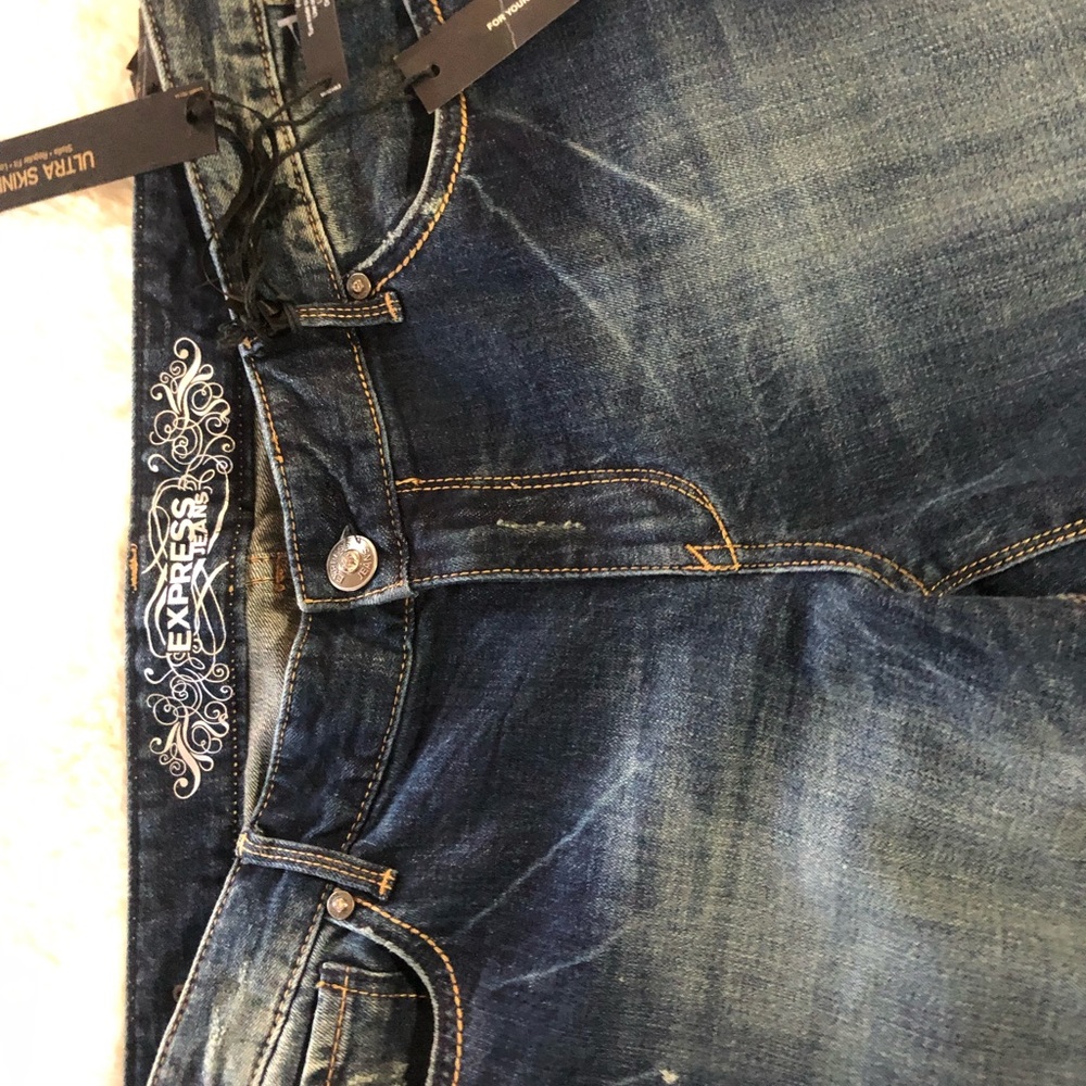 Vintage Express rhinestone jeans